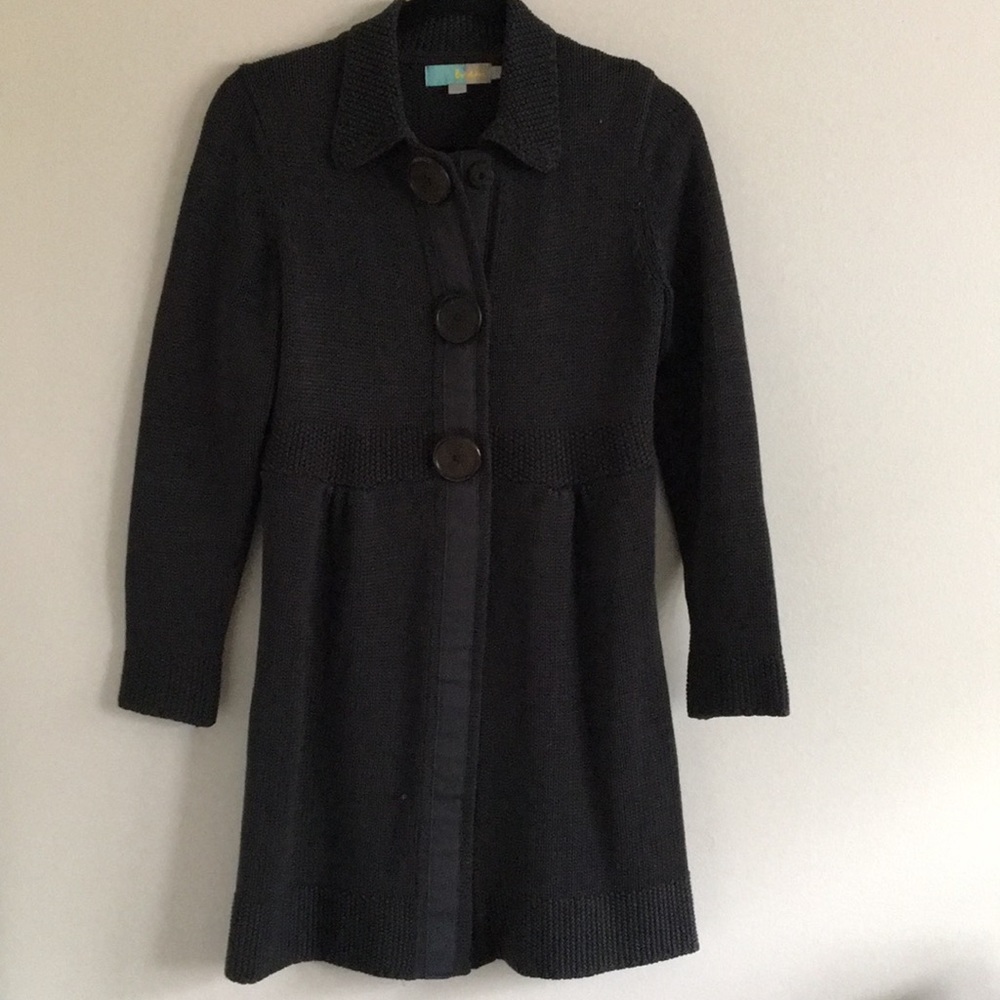 Long Wooden Button Coat